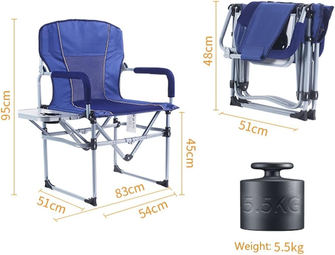 Cadeira de Praia Lazer Dobrável com Braço para Bebidas Lateral Super Reforçada