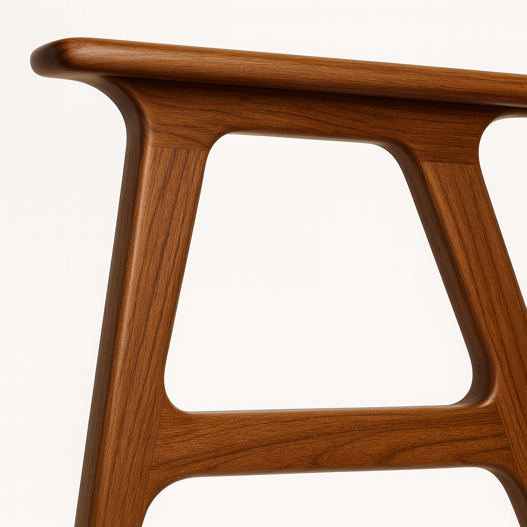 Poltrona Moderna Estrutura em Madeira Maciça e Estofado Cinza Sofisticado