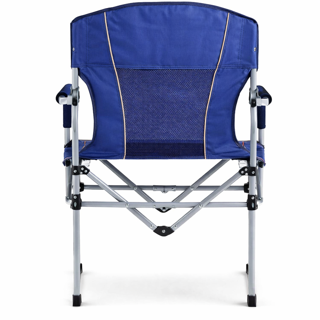 Cadeira de Praia Lazer Dobrável com Braço para Bebidas Lateral Super Reforçada