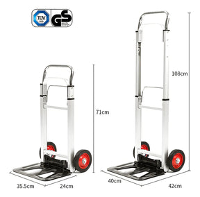 Carrinho Para Cargas Multiuso 100% Em Alumínio E Aço 100kg
