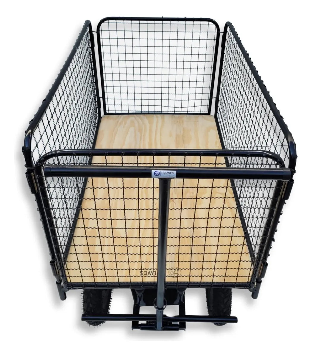 Carrinho Plataforma Com Grade Móvel Profissional Rolwes