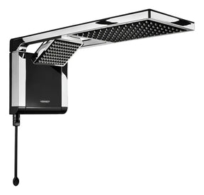 Lorenzetti Acqua Ultra Duo chuveiro elétrico de parede preto-cromado 7800W