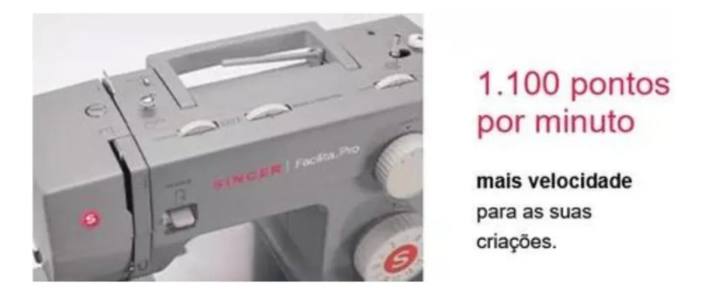 Máquina de costura reta Singer Facilita Pro 4423 portátil - cinza