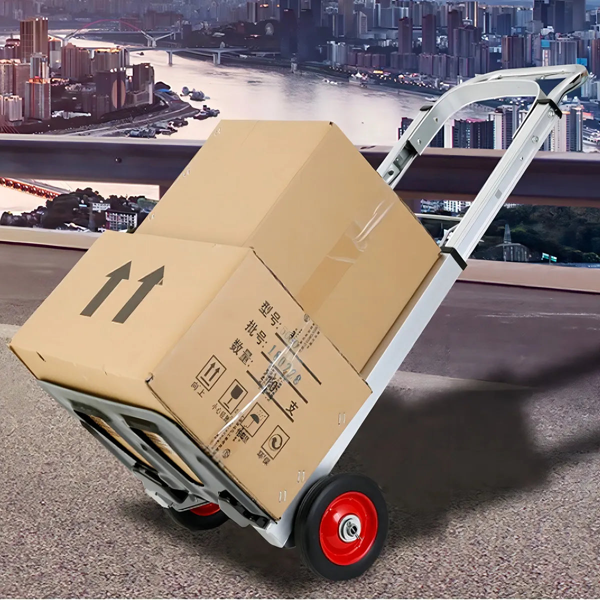 Carrinho Para Cargas Multiuso 100% Em Alumínio E Aço 100kg