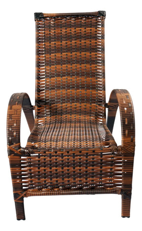 Cadeira Poltrona Varanda Fibra Sintética- Kit C/ 4 + Mesinha