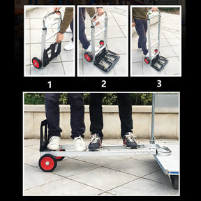 Carrinho Para Cargas Multiuso 100% Em Alumínio E Aço 100kg