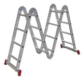 Escada De Alumínio Multifuncional 4 x 4 16 degraus Botafogo Lar & Lazer Esc0293