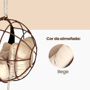 Balanço Suspenso Ninho Ômega Cadeira Ninho Gourmet Alumínio