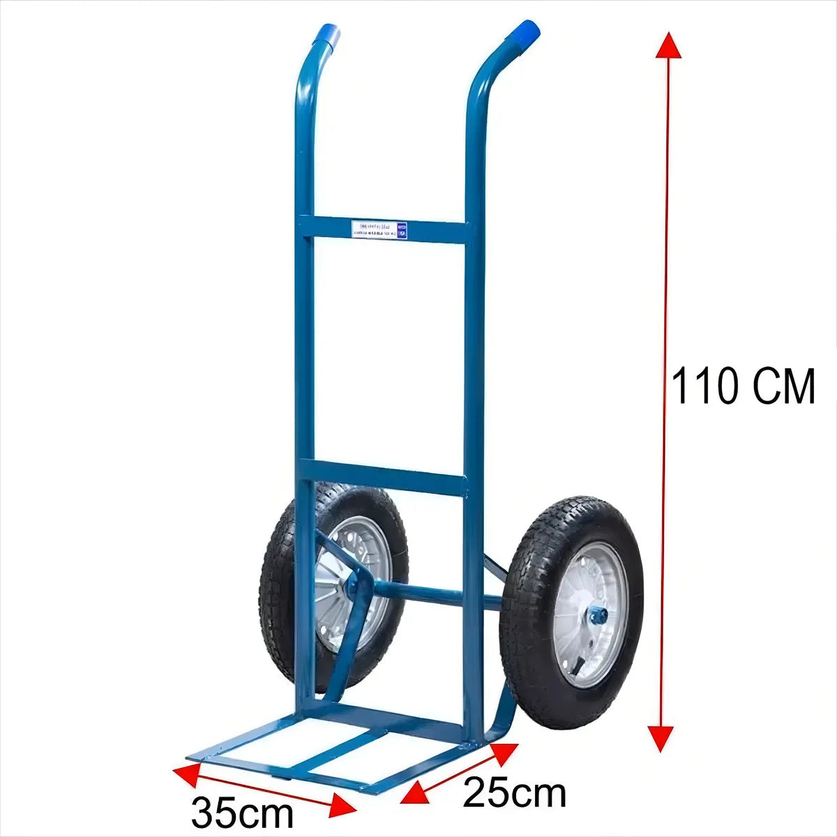 Carrinho De Carga Transporte 2 Rodas Suporta 150kg Metalosa