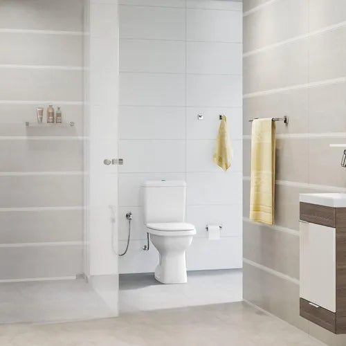 Kit Bacia Celite Com Caixa Acoplada Completo Like Branco