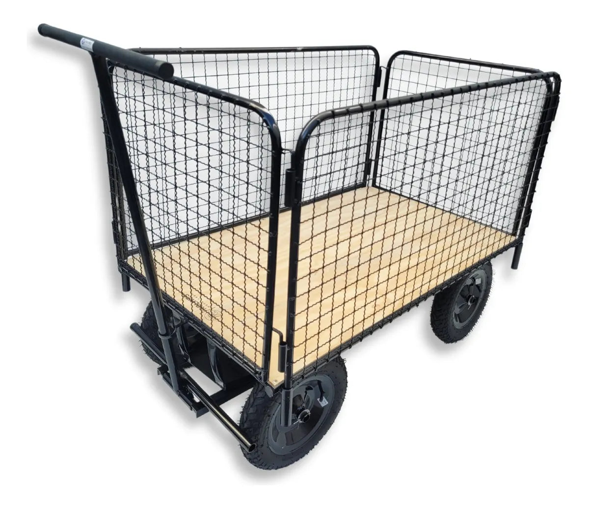 Carrinho Plataforma Com Grade Móvel Profissional Rolwes