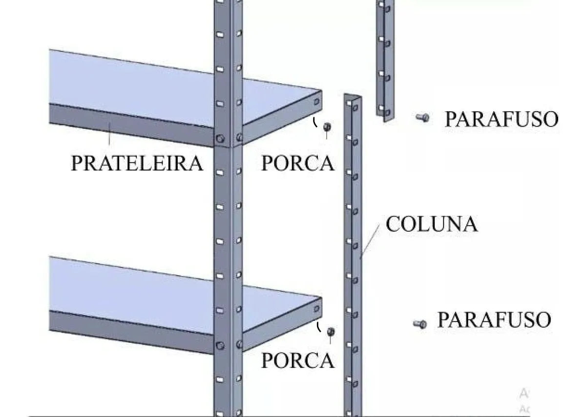 Estante Armário Prateleira de Aço 6 Bandeja Organizador Multiuso preta suporta 150kg 198cm x 90cm x 28cm