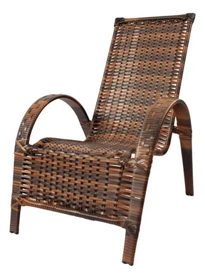 Cadeira Poltrona Jardim Varanda Junco Sintético - Kit 6 Un.