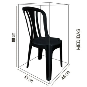 Conjunto/Jogo de Mesa com 4 Cadeiras Plásticas Bistrô Suporta 182kg Oferta