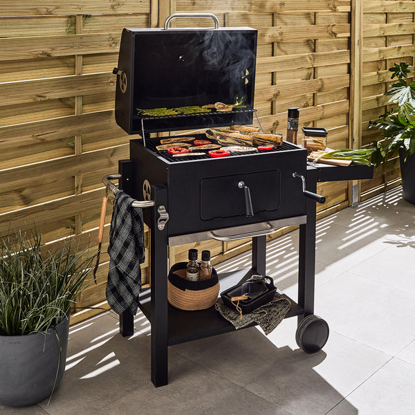 Churrasqueira Centaurus a Bafo Carvão 108x112cm Beta II Naterial