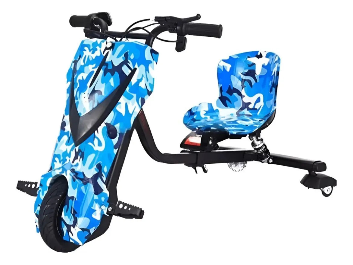 Triciclo Elétrico Drift 3 velocidades 350w Bluetooth Infantil