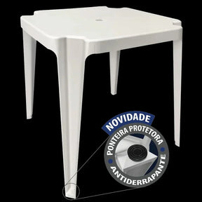 Conjunto/Jogo de Mesa com 4 Cadeiras Plásticas Bistrô Suporta 182kg Oferta